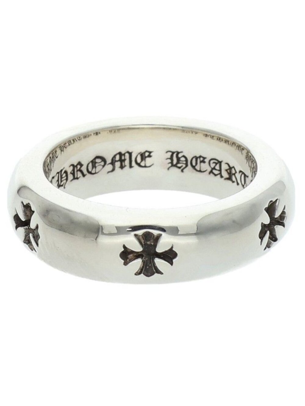Chrome Hearts Negative CH Plus Silver Ring